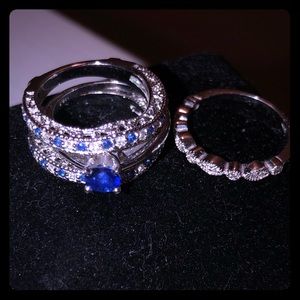 Sapphire Wedding Set